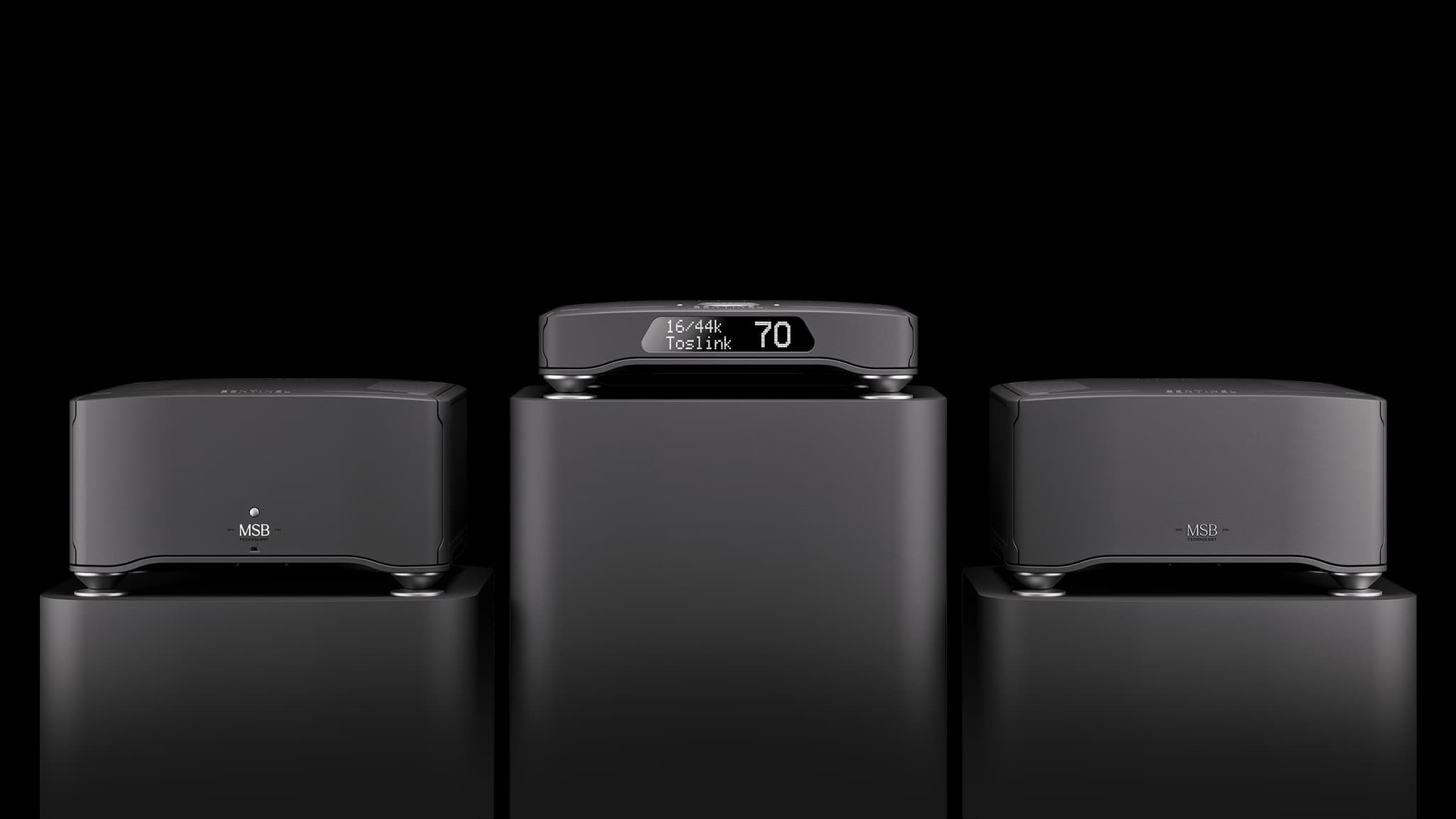 Official MSB Sentinel system studio rendering in matte black