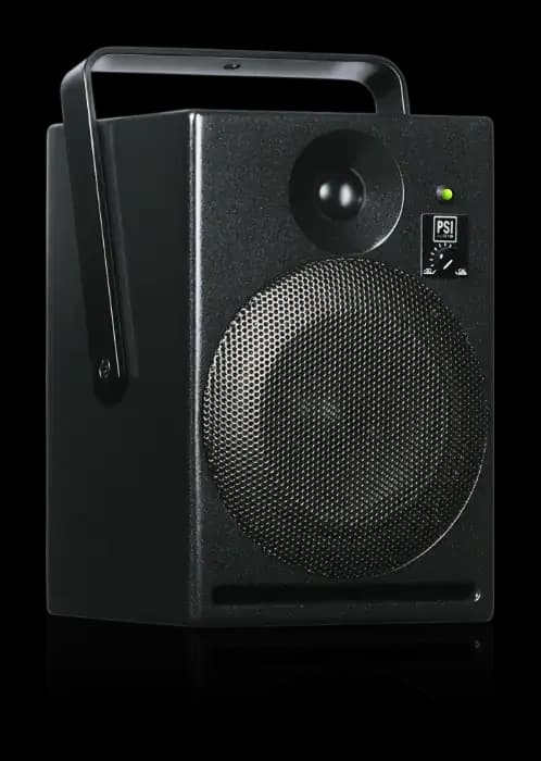 A14-M Broadcast in Metal Black. Official PSI Audio photograph.