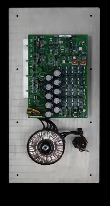 A25-M internal amplifier electronics. Official PSI Audio photograph.