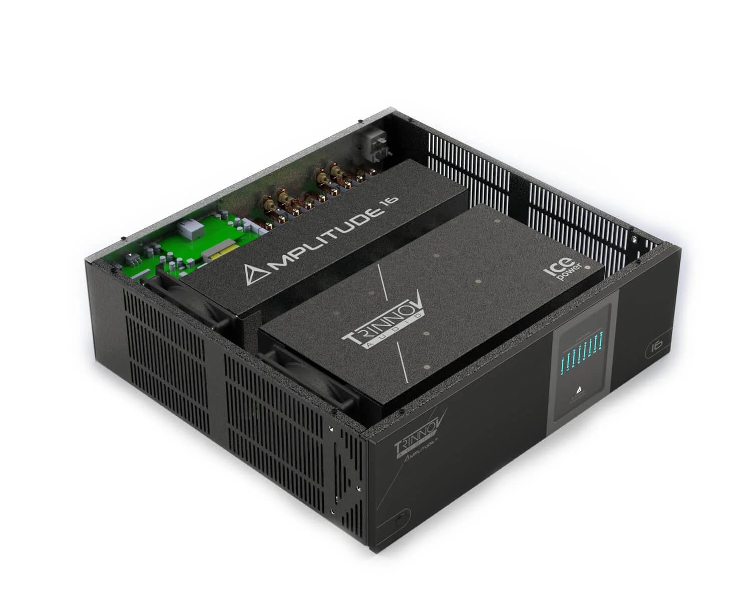 Trinnov Amplitude16: amplifier modules and dual power supplies