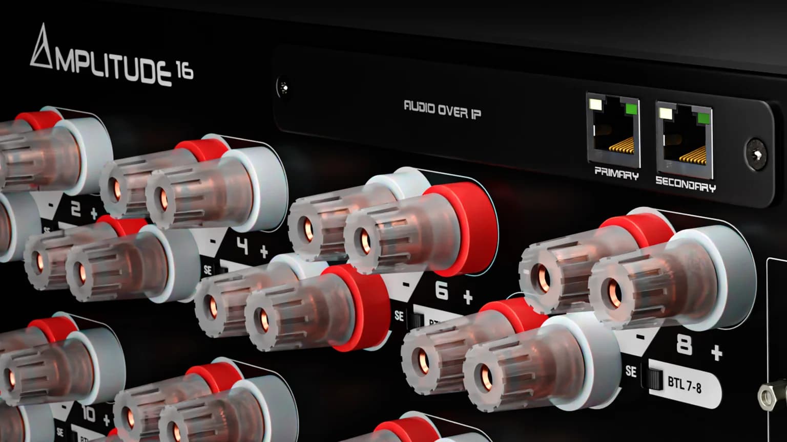 Trinnov Amplitude16: Optional Dante input board for network audio