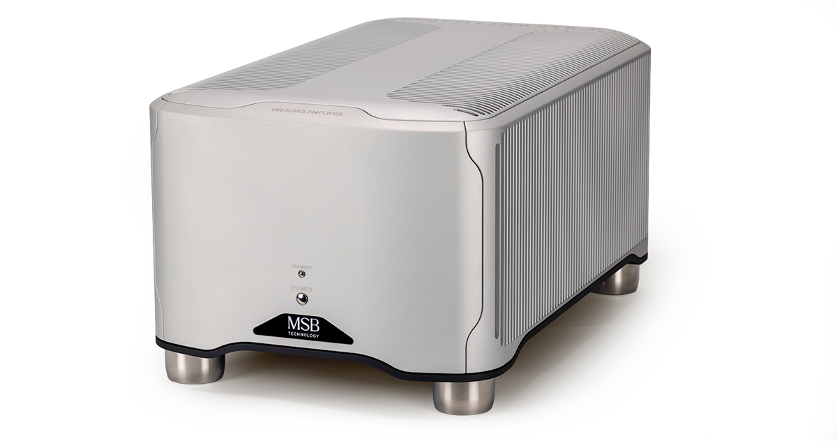 Official MSB S500 stereo amplifier in silver
