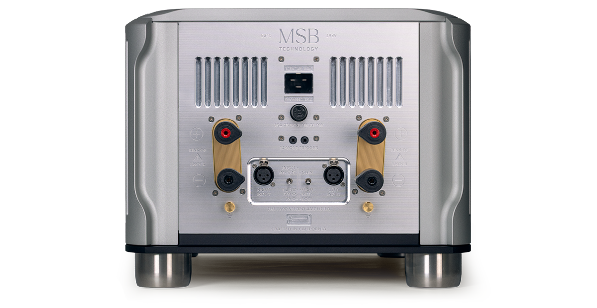 Official MSB S500 rear connection panel