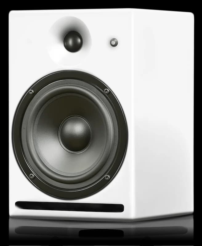 A14-M Studio in Pure White. Official PSI Audio photograph.
