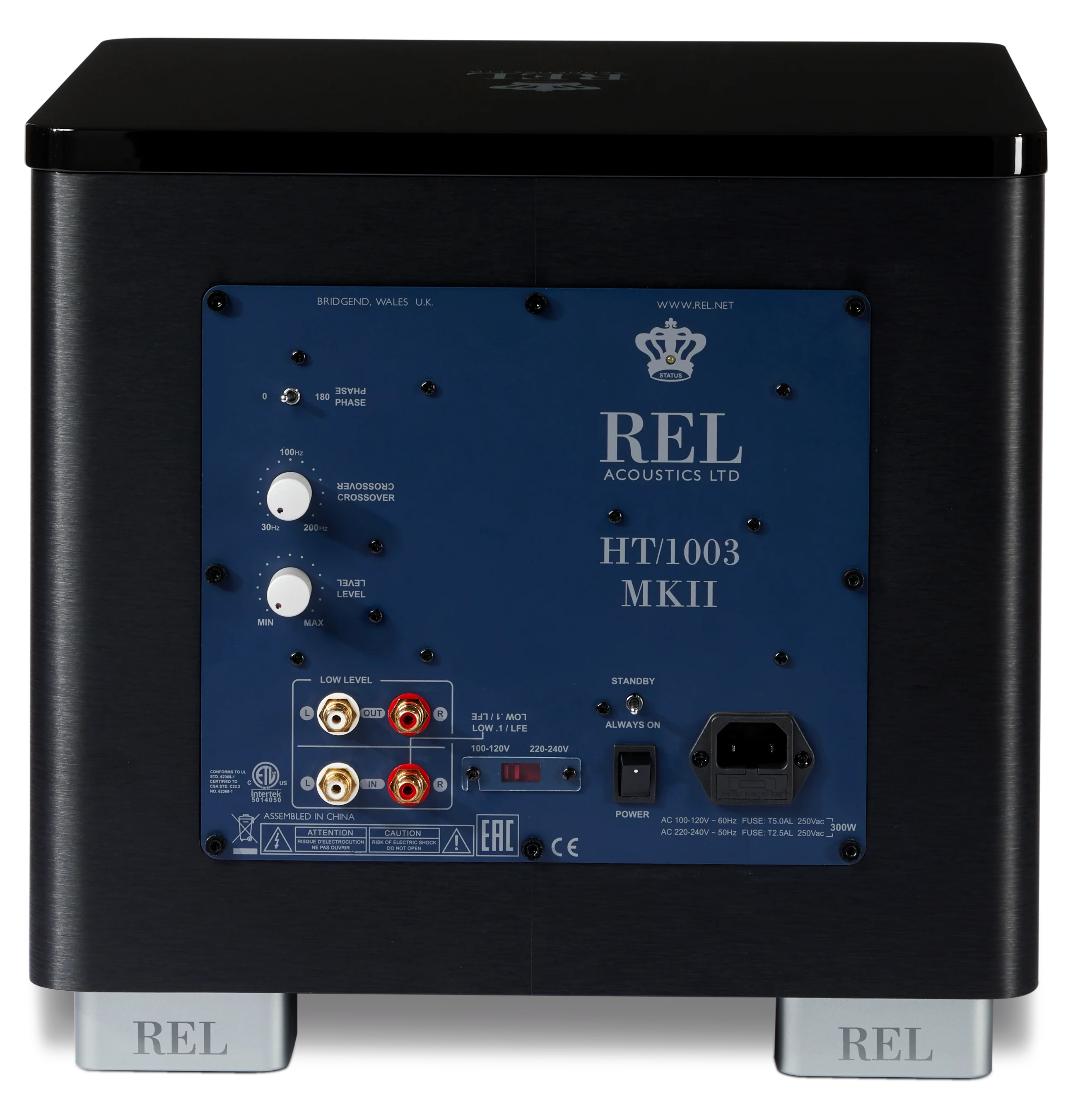 REL HT/1003 MKII 的官方背板或结构细节图。